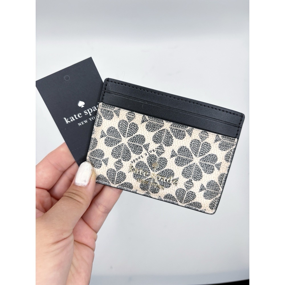 Kate‎ Spade New York NEW Signature Flower Small Slim Card Holder
